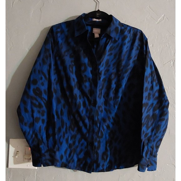 Chico's Tops Shirts Wrinkle Resistant, Women's,1 (M), 17.5 Inch Of Armp To Armp - Picture 1 of 8